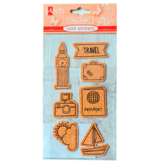 Стікер пробковий для творчості "SANTI" /740844/ 7шт (1/24)