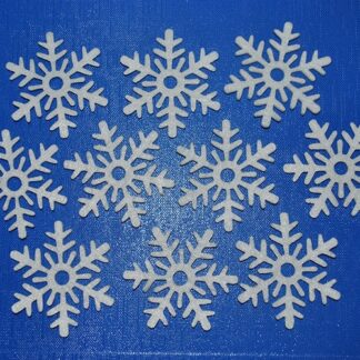 Набір фетрових заготовок "Діамантові ручки" /120310/ "Сніжинка" 5,2 см, 50 шт в упак.