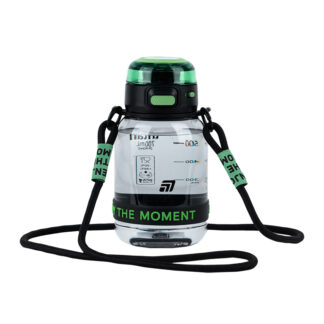 Пляшка для води "Kite" /K25-1218-2/ 700 мл, чорно-зелена (1/48)