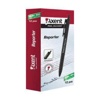 Ручка авт. "Axent" /AB1065-02-A/ 0,7мм, "Reporter" синя (12/144)