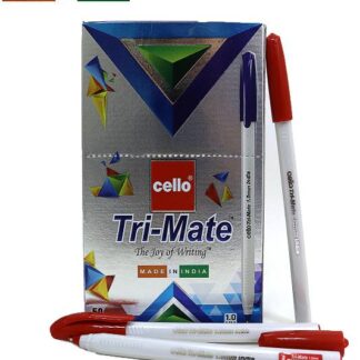 Ручка кулькова/масляна CELLO "Tri-Mate" 1мм, ЧЕРВОНА (50/1000/4000)