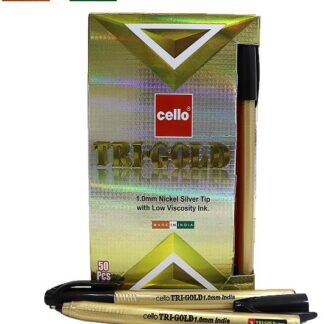 Ручка кулькова/масляна CELLO "Tri-Gold" 1мм, ЧОРНА (50/1000/4000)