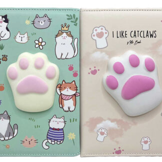 Блокнот А5/80арк /4220-18/ шкірзам "Сквіш-Лапка" #, мікс (1/30)