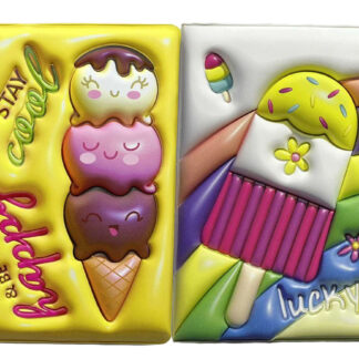 Блокнот А5/80арк /596-1/ антистрес, обкл. 3D "Смаколики" #, ==, мікс (1/60)