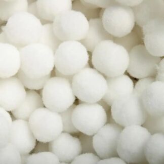 Помпони "Діамантові ручки" /163273/ молочні 1 см, 2000 шт в упак.