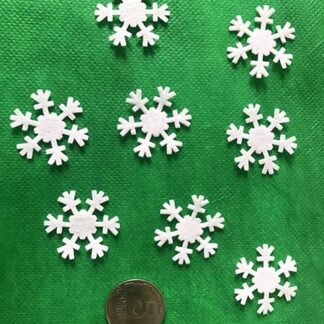 Набір фетрових заготовок "Діамантові ручки" /120671/  "Сніжинка", 3 см, 500 шт в упак.