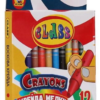 Крейда воскова 12 кол. "CLASS" /7603/ 8*90мм (24/288)