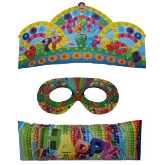 Набір для творчості /1090/ "Прикрась корону, маску-окуляри, хлопавка, стрази" (1/12)