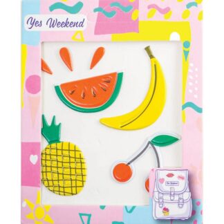 Набір наклейок "YES" /554316/ "Patch stiker" банан, вишня (1/10/1000)