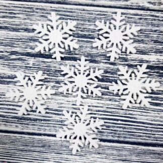 Набір фетрових заготовок "Діамантові ручки" /120728/  "Сніжинонька", 3,2 см, 100 шт в упак.