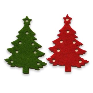 Набір фетрових заготовок "Діамантові ручки" /120276/ "Ялинка", мікс 2 кольори, 5 см, 50 шт в упак.(TCF-377)