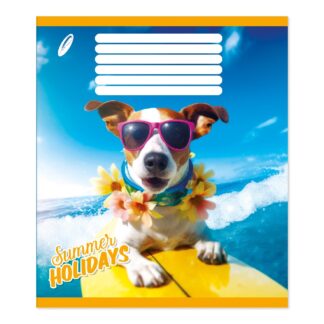 Зошит уч. "Пір'ячко" 18арк.# /ТВ-308/  №0048 Собаки на канiкулах офсетний папір 50-53 г/м2 (25/500)