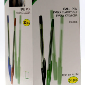 Ручка кулькова "4OFFICE" /4-112/ 0,5 мм, синя (50/1000)