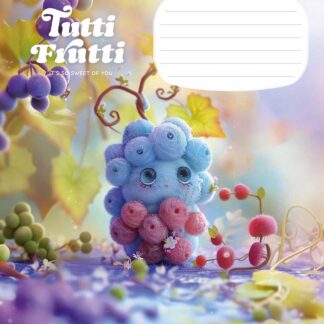 Зошит уч. "Школярик" 12арк.// /3447C/ "Tutti Frutti" ВД-лак (дівчинка) (30/300)