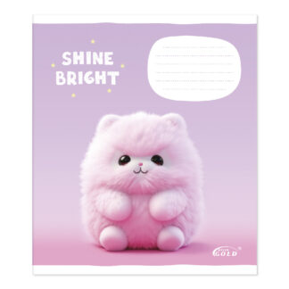 Зошит уч. "Gold Brisk" 12арк.// /ТВ-47/ №3509 Пухнастi звiрята, 60г/м2, УФ-лак (25/500)