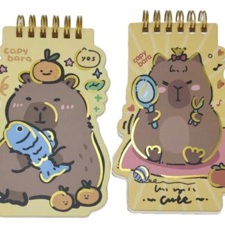 Блокнот 9*13см/60арк /SC-9-6/5/ на спіралі фігурний "Капібара" (1/24)