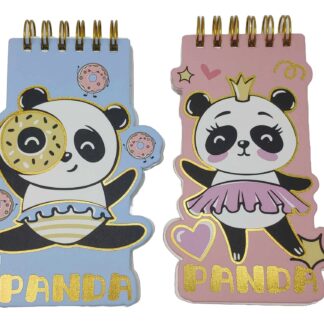 Блокнот 9*13см/60арк /SC-9-4/ на спіралі фігурний "Панда" (1/24)
