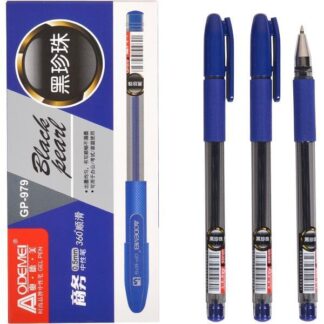 Ручка гелева "AODEMEI" /GP-979L/Bl/ "Black pearl" 0,5мм, синя (12/144/2880)