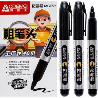 Маркер перманентний "AODEMEI" /M6122-BK/ чорний (10/1200)