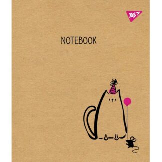 Зошит уч. "YES" 18арк.== /765088/ "Sketch animal" крафт, білила (10/200)