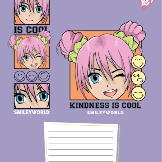 Зошит уч. "YES" 18арк.== /767662/ "Smiley World Cool" (25/400)