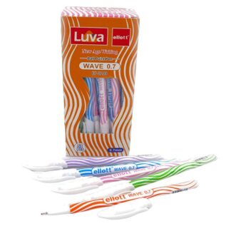 Ручка кулькова "Ellott" /ET2109-50/ "Luva Wave" 0,7мм синя, 50шт в банці (50)