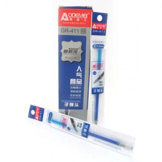 Стрижень гелевий "AODEMEI" /411-Blnew/ стираємий, након.толст.0,5мм, синий 1PC/OPP 125мм, 20шт/этик. (20/240/5760)