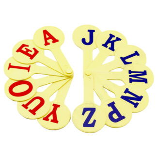 Віяло АНГЛІЙСКИХ ЛІТЕР /К-7372/AS-0001/Атлас/ (1/75)