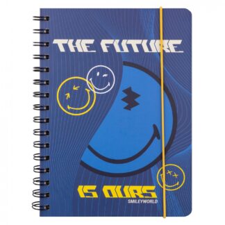 Блокнот А5/80 # "YES" /151832/ подвійна спіраль, на гумці "Smiley World" (1/10/20)