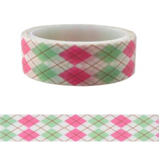 Скотч декоративний "SANTI" /740590/ паперовий "Кольорова геометрія" 1,5см*5м (1/50)