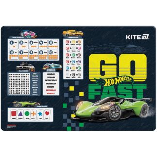 Підкладка настільна "Kite" /HW25-207-1/ 42,5x29см, Hot Wheels (1/10/200)