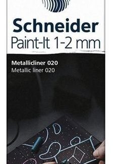 Набір лінерів 10кол. "SCHNEIDER" /ML02011503/ металік Paint-It 1-2 мм