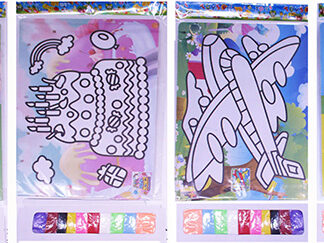 Набір для творчості /7947/ "Прикрась картину піском кол." 30*20см, мікс (1/12)