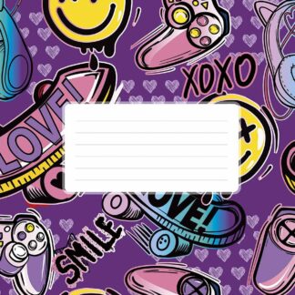 Зошит уч. "Star" 24арк.# /3523K/ "Smile" виб.УФ-лак (дівчинка) (25/200)