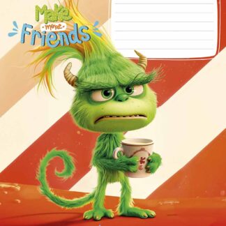 Зошит уч. "Школярик" 12арк.# /3453K/ "Make more friends" ВД лак (нейт) (30/300)