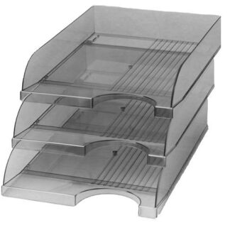 Лоток для паперу горизонтальний "КІП" ЛГ-06 ПРОЗОРИЙ (1/14)