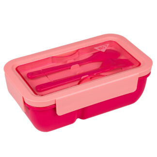 Контейнер для їжі "YES" /708169/ "Fusion" 850 мл, з наповненням, рожевий (1/25/50)