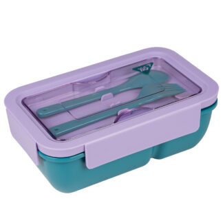 Контейнер для їжі "YES" /708170/ "Fusion" 850 мл, з наповненням, фіолетово-зелений (1/25/50)