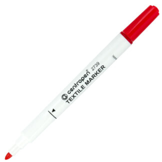 Маркер по текстилю "Centropen" /2739/02/ червоний (10)
