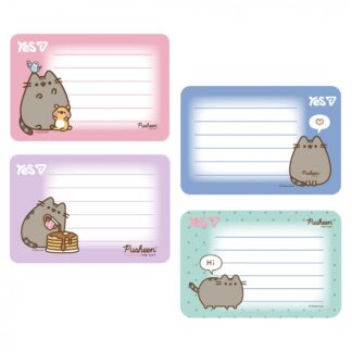 Наліпки на зошити "YES" /955505/ "Pusheen" 8 шт/уп (1/100)