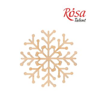 Заготовка "Rosa Talent" "Сніжинка 1" /161/ 4шт, фанера, Д:10см