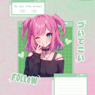 Зошит уч. "1В" 18арк.== /768123/ "Follow Anime" (25/400)