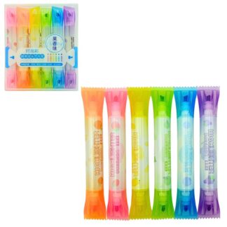 Набір маркерів текстових "AODEMEI" /М6216/ ДВОСТОРОННІ "Candy", 6шт (1/12/192)