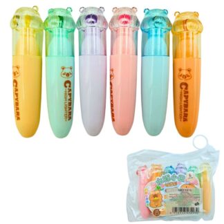 Набір маркерів текстових "AODEMEI" /М6235/ "Капібара", 6шт (1/24)