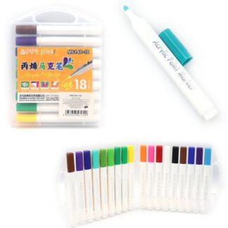 Набір маркерів 18 кол. "AODEMEI" /M6148-18/ акрилові (1/32/128)