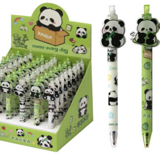 Ручка гелева автомат "WB" /GP80028/ "Панда" 0,5мм синя (48/1728)