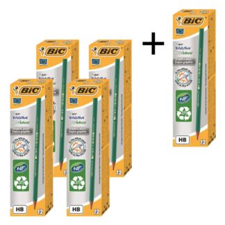 АКЦІЯ Олівець простий "BIC" Evolution (уп.12шт) /8803112/608/ 650 HB без гумки 4+1 (1)