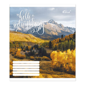 Зошит уч. "Gold Brisk" 18арк.== /ТВ-48/ №3517 Пригода, 60г/м2, УФ-лак (25/500)