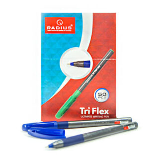 Ручка кулькова "Radius" /Tri Flex ТТ/ син, 0,7мм ТРИКУТ.+ гумк. грип (50/500)