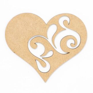 Набір заготовок "Rosa Talent" "Серце 12" /616/ 2шт, МДФ, 10*10см